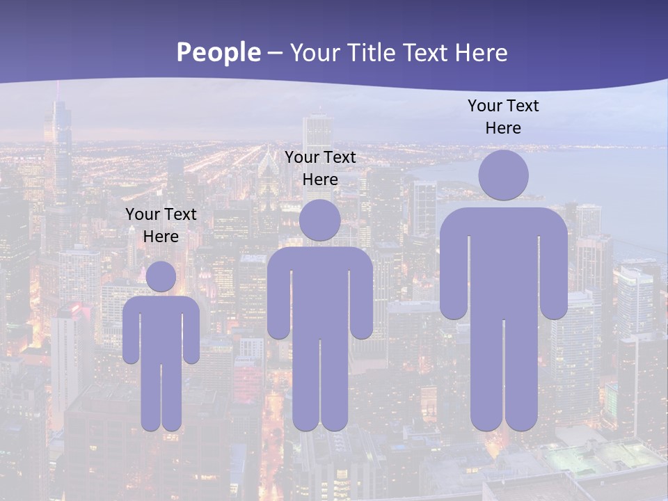 A Cityscape With A Blue Sky And Water In The Background PowerPoint Template