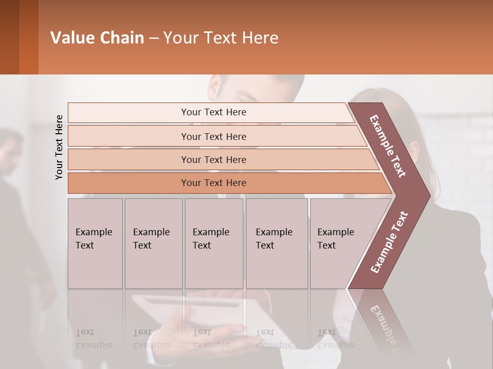 A Man And A Woman Looking At Something On A Table PowerPoint Template