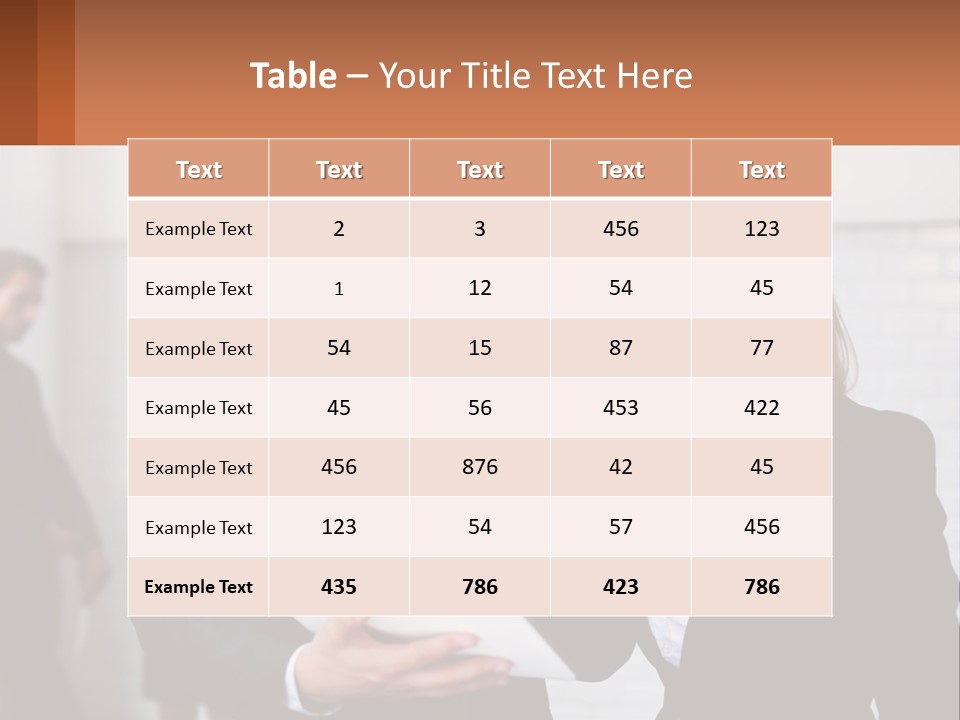 A Man And A Woman Looking At Something On A Table PowerPoint Template