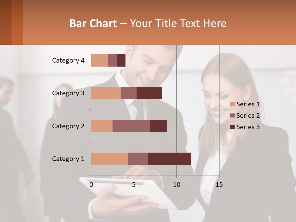 A Man And A Woman Looking At Something On A Table PowerPoint Template