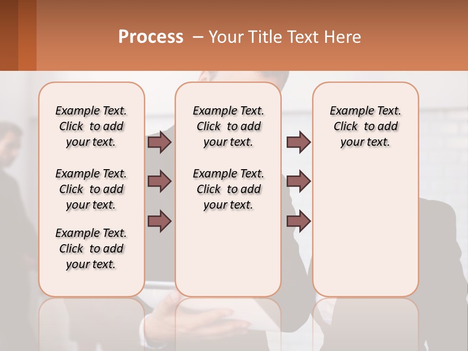 A Man And A Woman Looking At Something On A Table PowerPoint Template