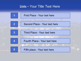A Picture Of The White House At Night PowerPoint Template