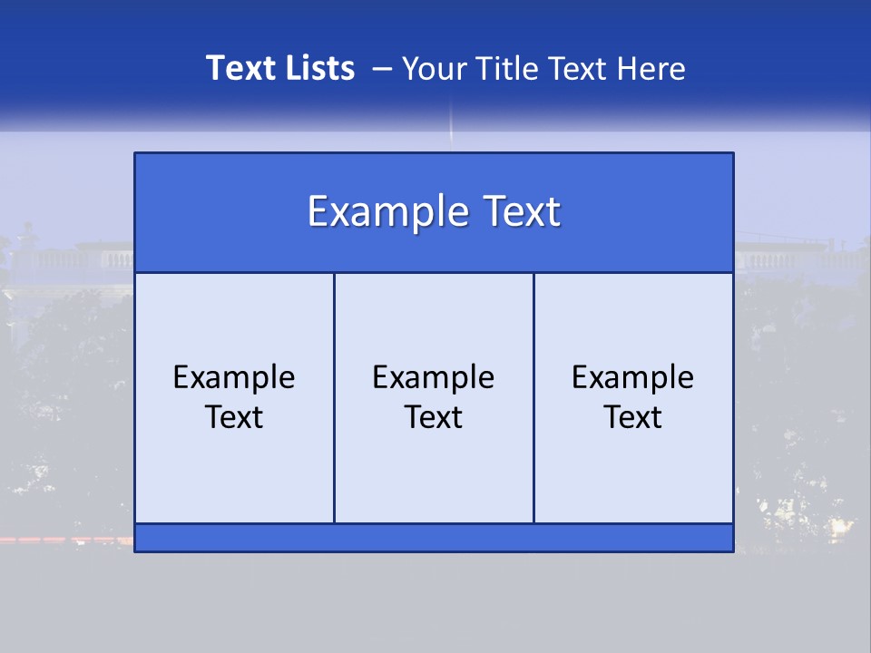 A Picture Of The White House At Night PowerPoint Template