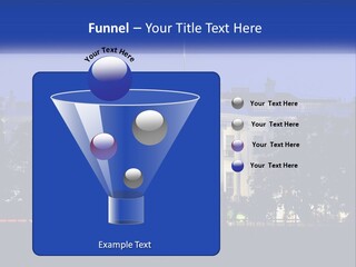 A Picture Of The White House At Night PowerPoint Template