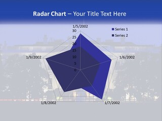 A Picture Of The White House At Night PowerPoint Template