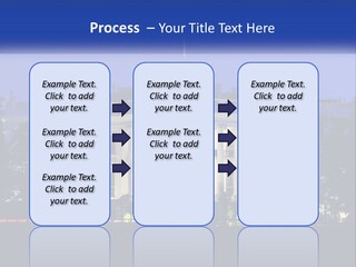 A Picture Of The White House At Night PowerPoint Template