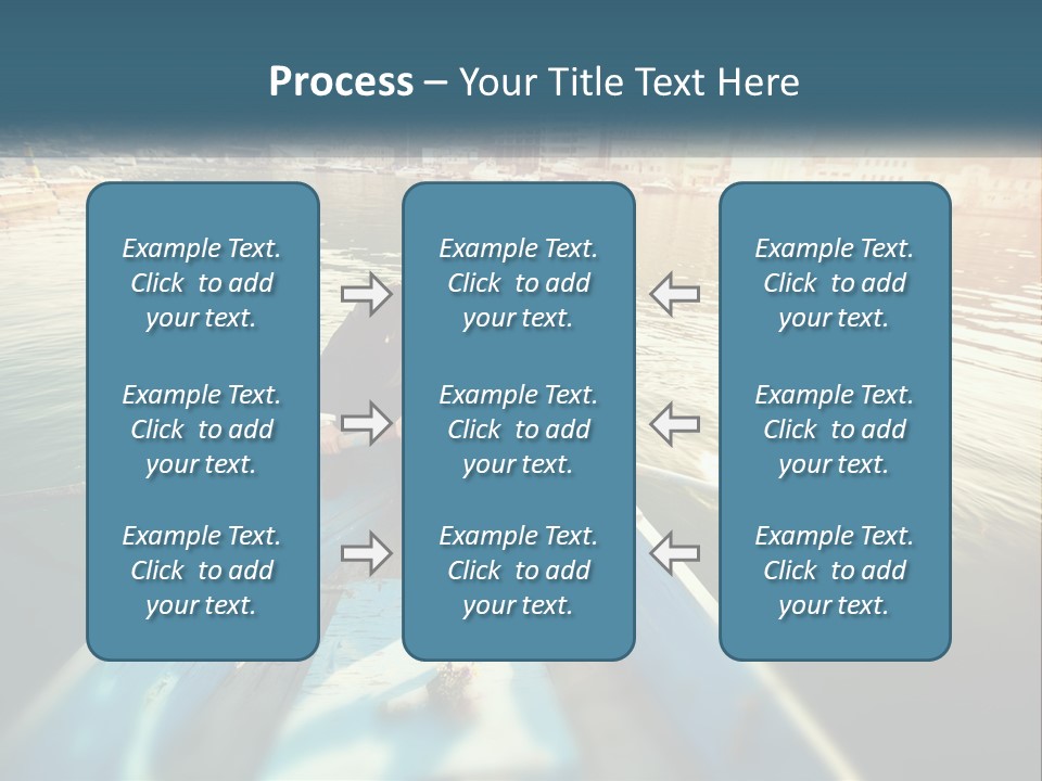 A Man And Woman Kissing On A Boat In The Water PowerPoint Template
