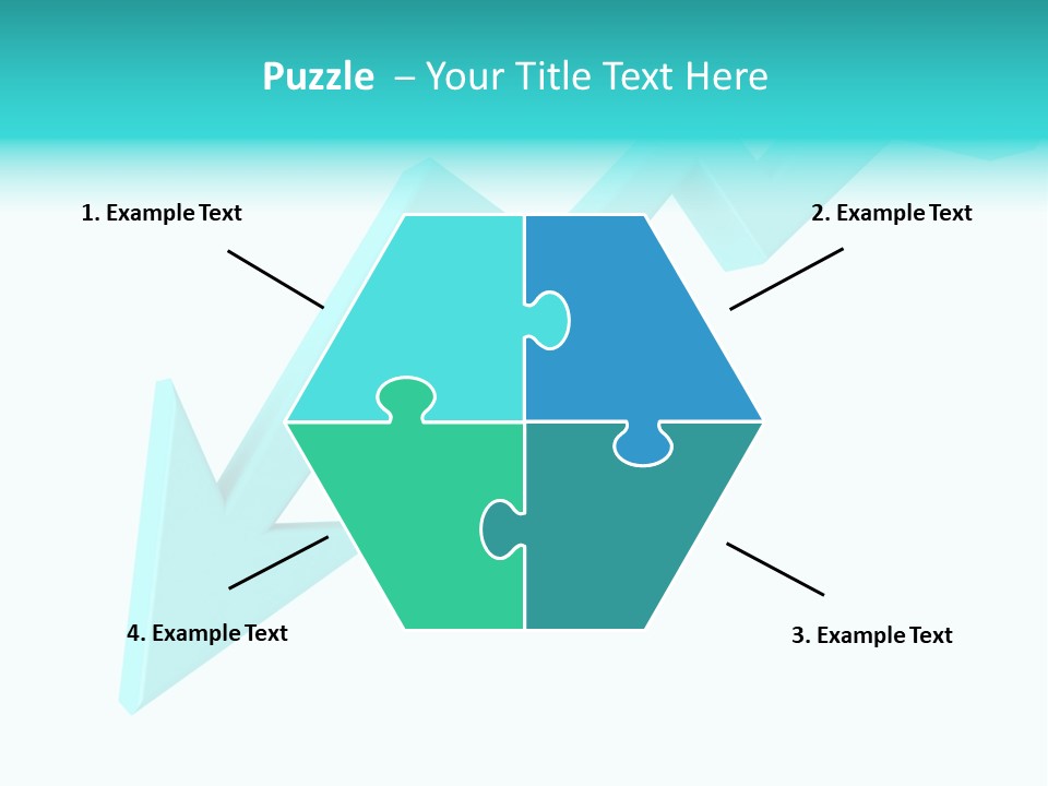 A Blue Arrow Pointing Upward On A White Background PowerPoint Template