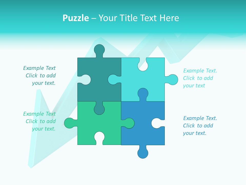 A Blue Arrow Pointing Upward On A White Background PowerPoint Template