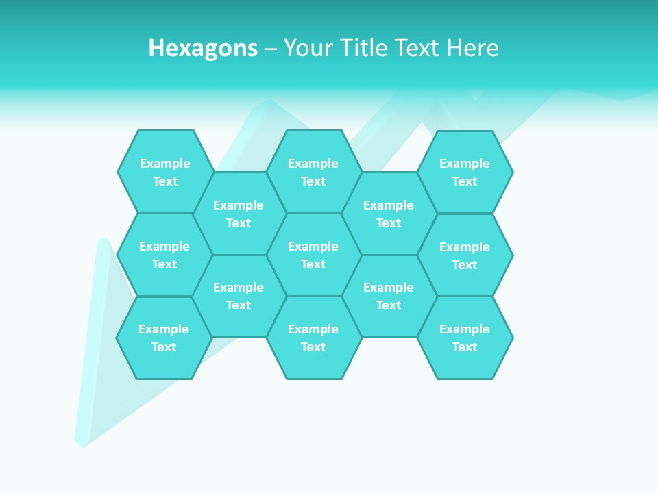 A Blue Arrow Pointing Upward On A White Background PowerPoint Template