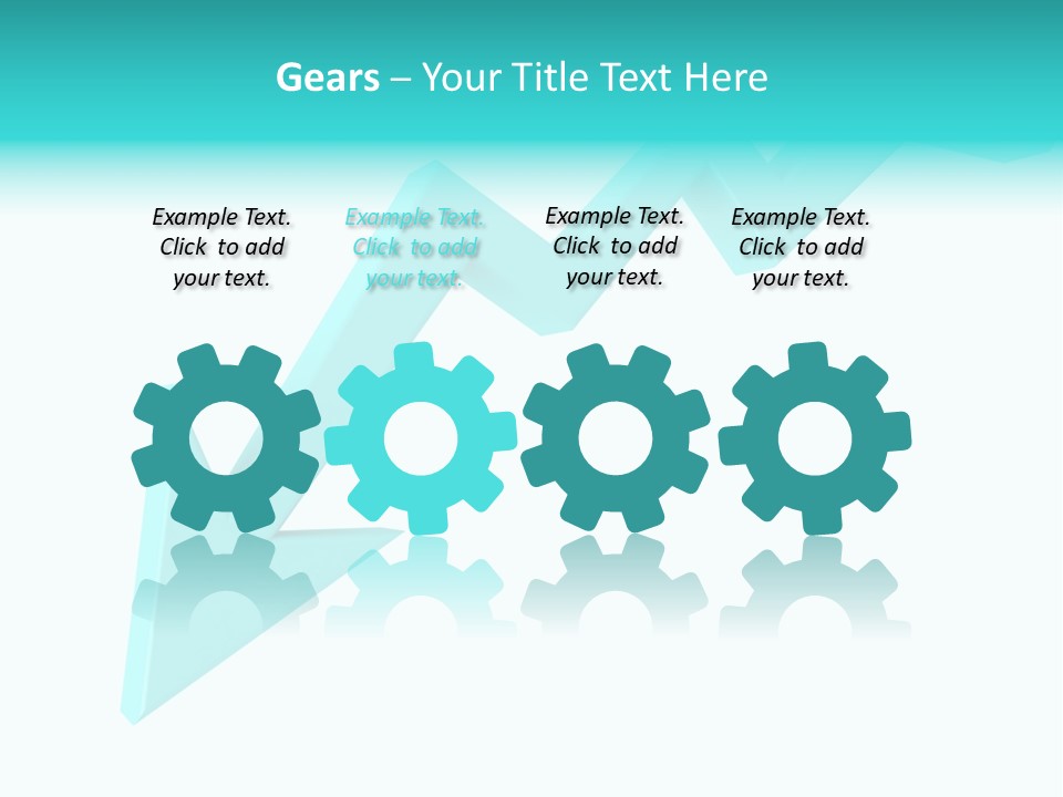 A Blue Arrow Pointing Upward On A White Background PowerPoint Template