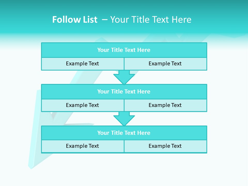 A Blue Arrow Pointing Upward On A White Background PowerPoint Template