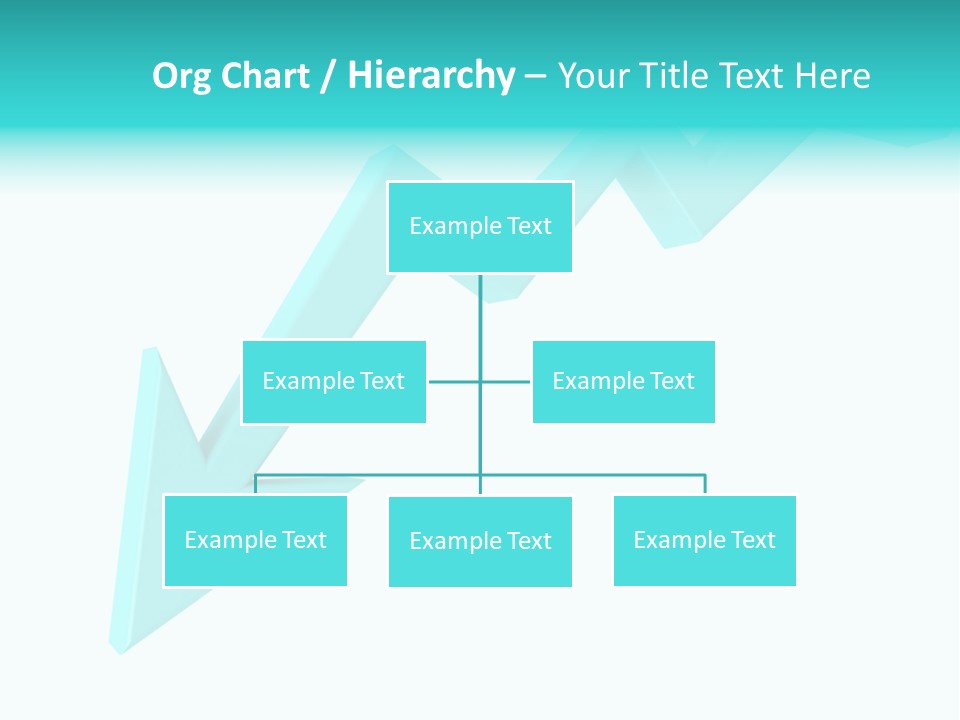 A Blue Arrow Pointing Upward On A White Background PowerPoint Template
