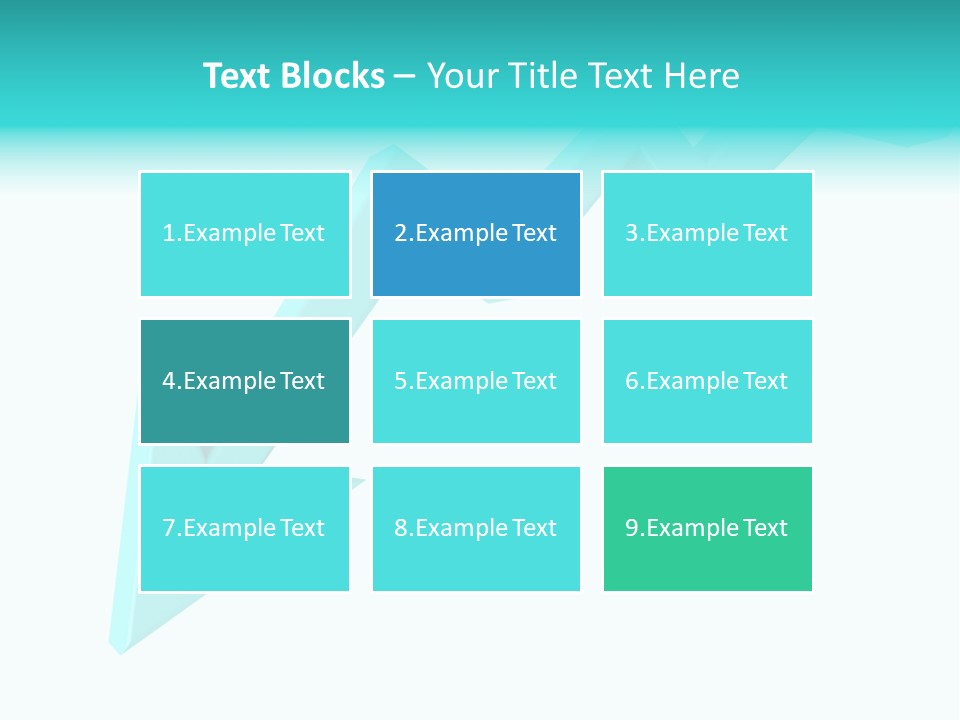 A Blue Arrow Pointing Upward On A White Background PowerPoint Template