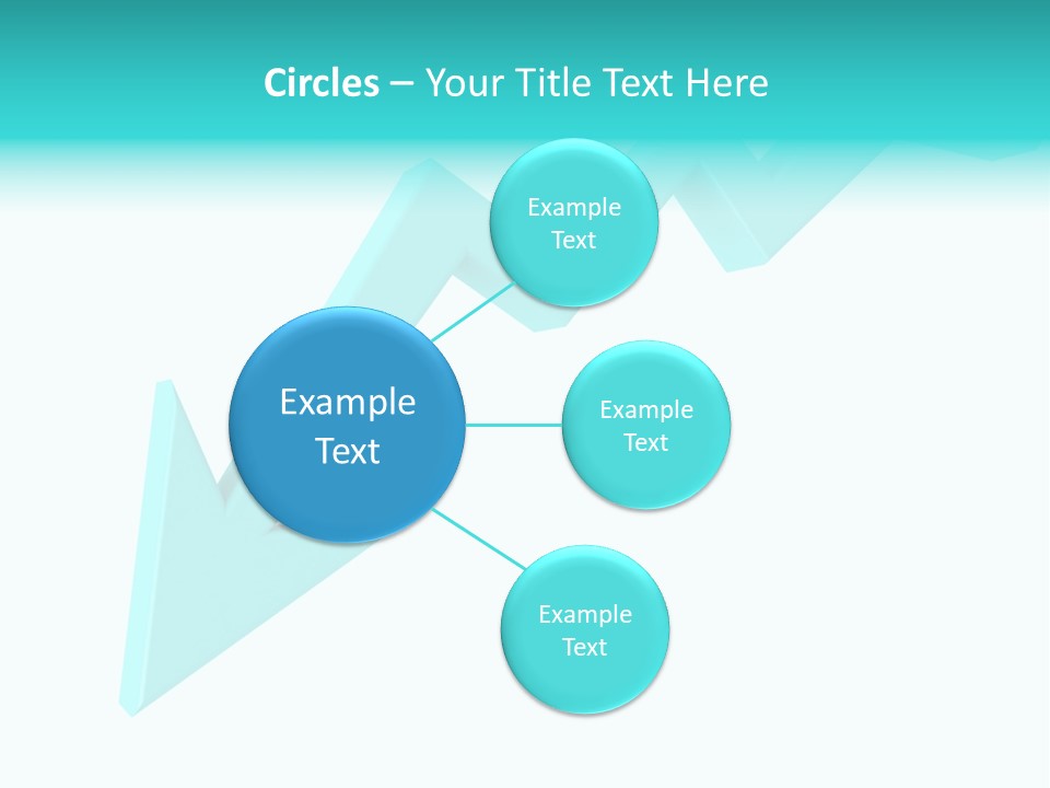 A Blue Arrow Pointing Upward On A White Background PowerPoint Template