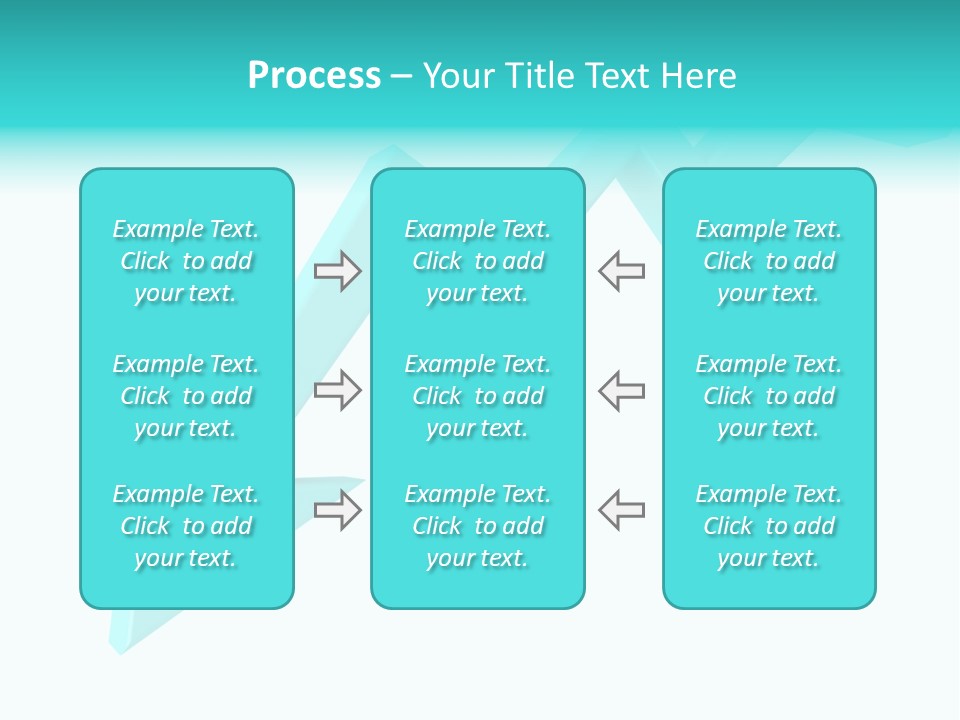 A Blue Arrow Pointing Upward On A White Background PowerPoint Template