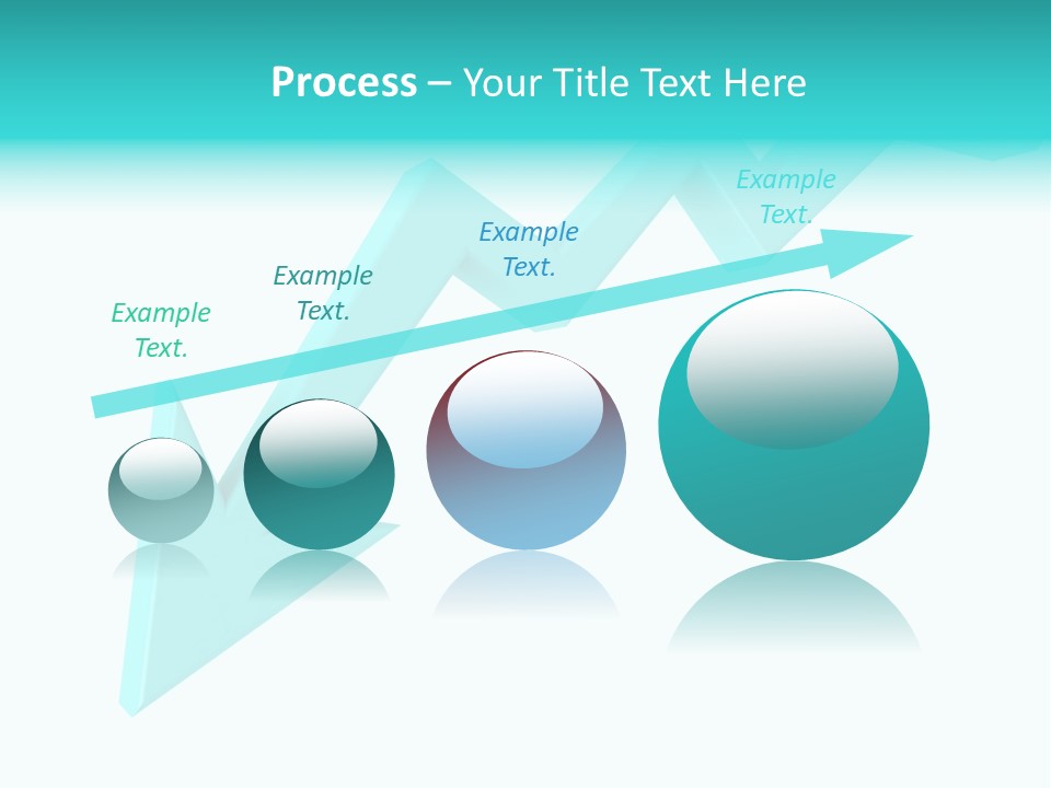 A Blue Arrow Pointing Upward On A White Background PowerPoint Template