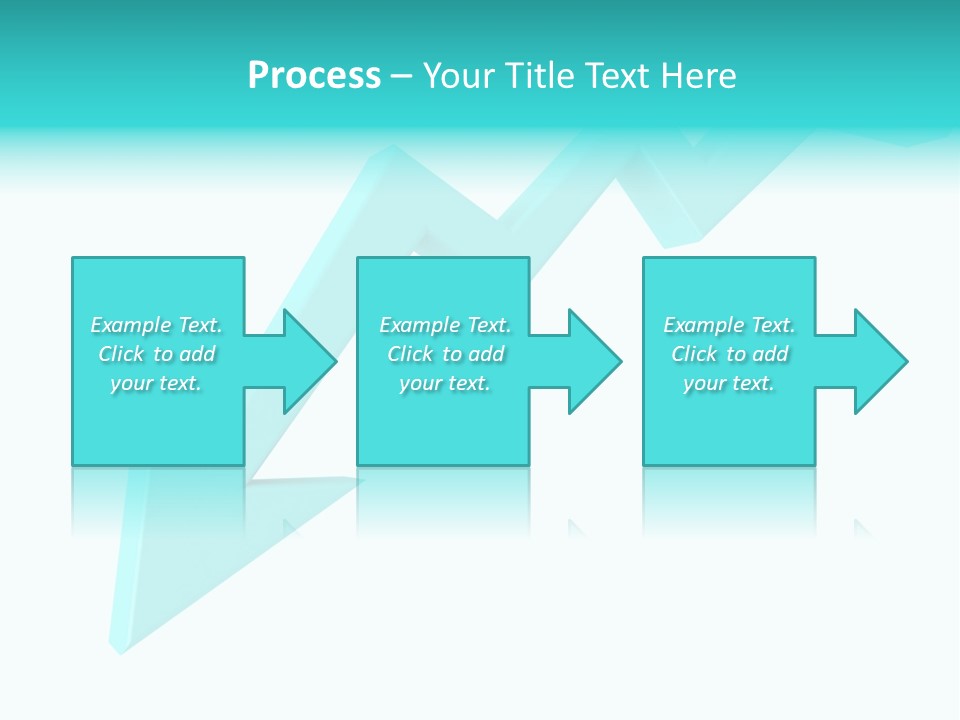 A Blue Arrow Pointing Upward On A White Background PowerPoint Template