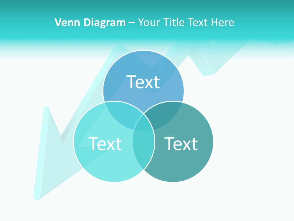 A Blue Arrow Pointing Upward On A White Background PowerPoint Template