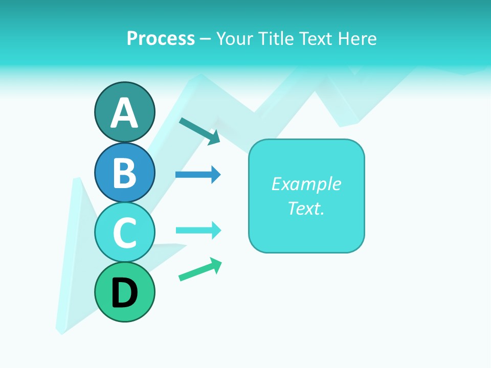 A Blue Arrow Pointing Upward On A White Background PowerPoint Template