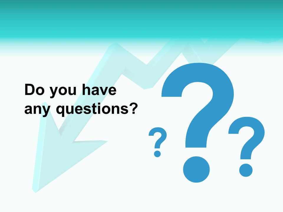 A Blue Arrow Pointing Upward On A White Background PowerPoint Template