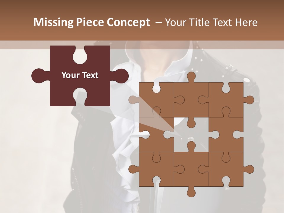 A Woman Is Holding A Folder And Smiling PowerPoint Template