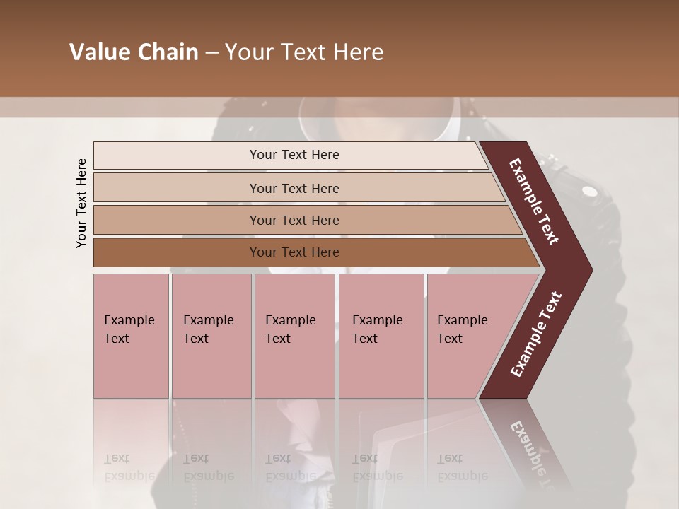 A Woman Is Holding A Folder And Smiling PowerPoint Template