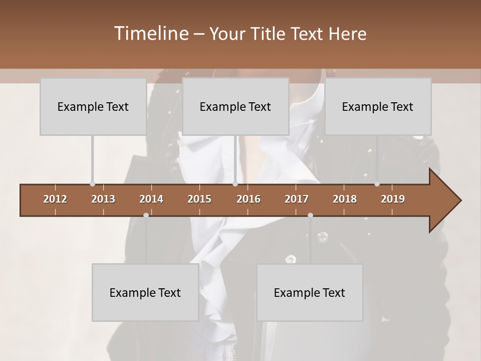 A Woman Is Holding A Folder And Smiling PowerPoint Template
