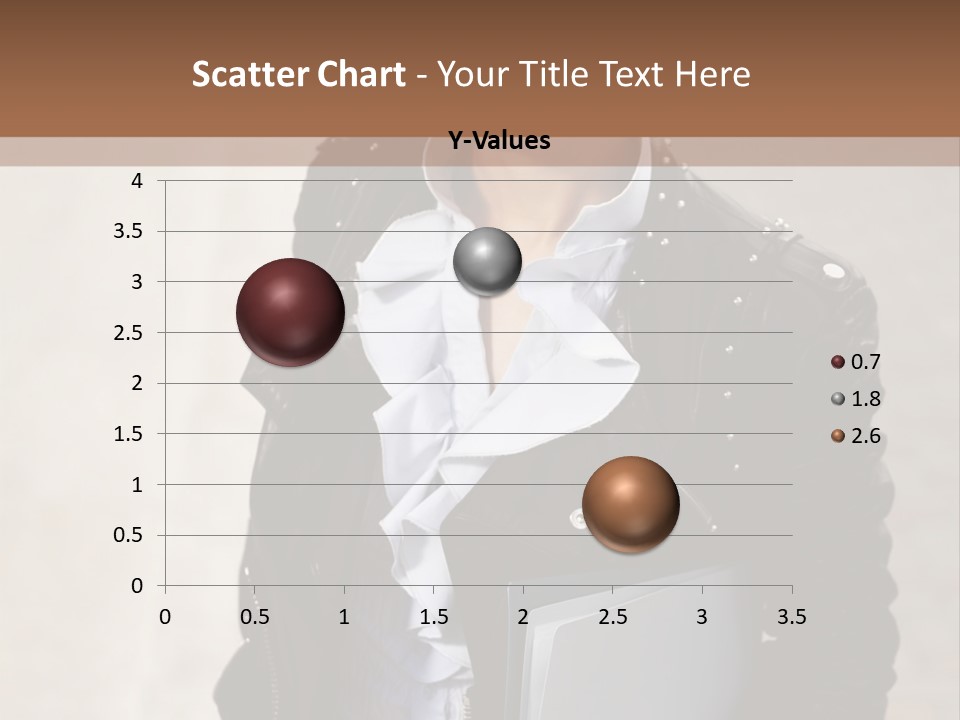 A Woman Is Holding A Folder And Smiling PowerPoint Template