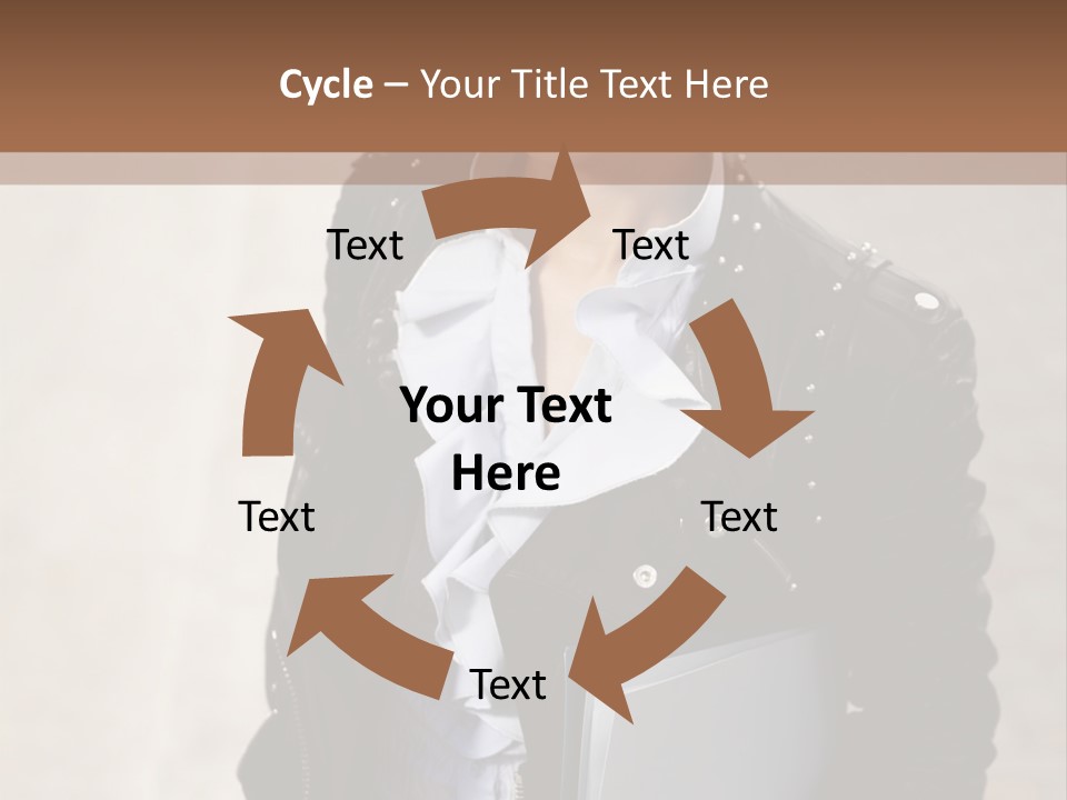 A Woman Is Holding A Folder And Smiling PowerPoint Template