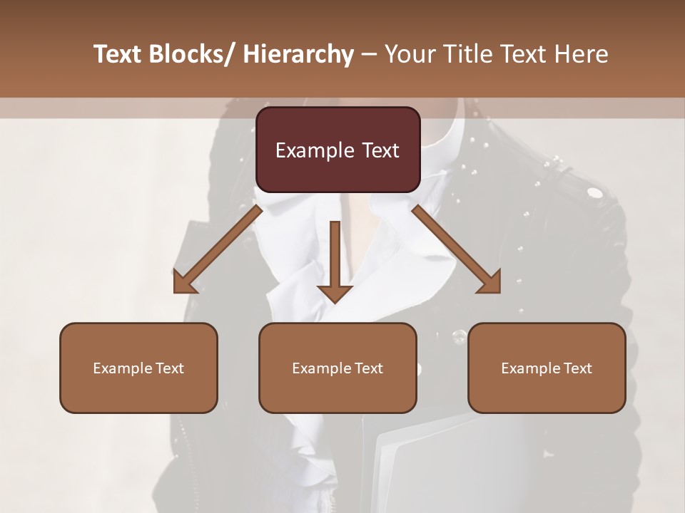 A Woman Is Holding A Folder And Smiling PowerPoint Template