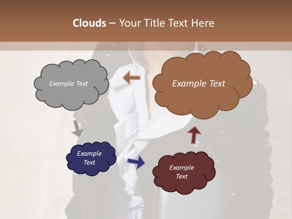 A Woman Is Holding A Folder And Smiling PowerPoint Template