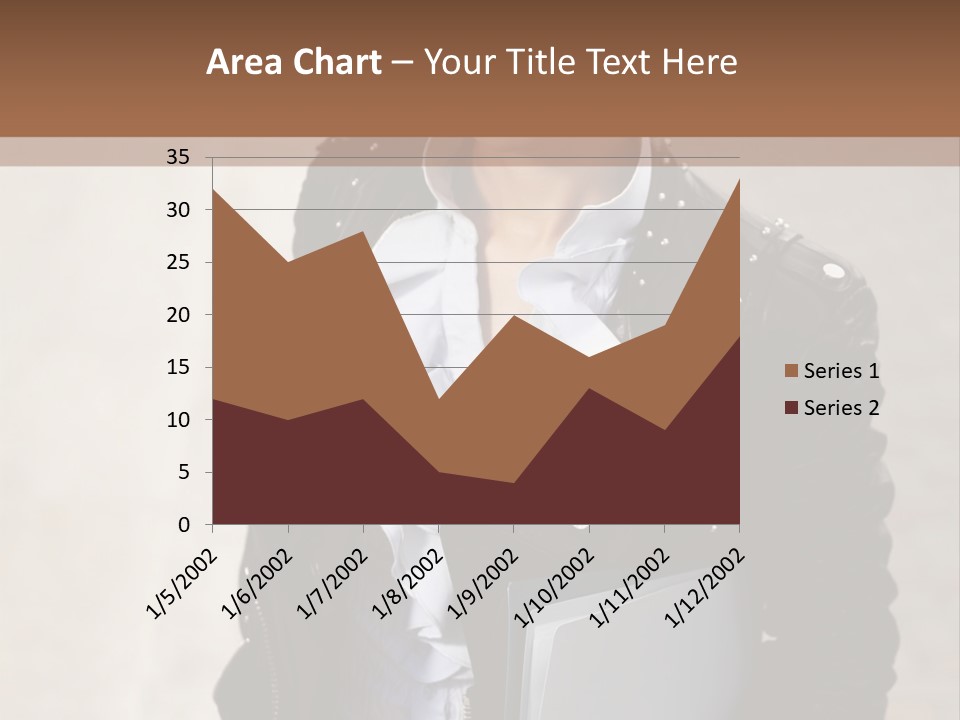 A Woman Is Holding A Folder And Smiling PowerPoint Template
