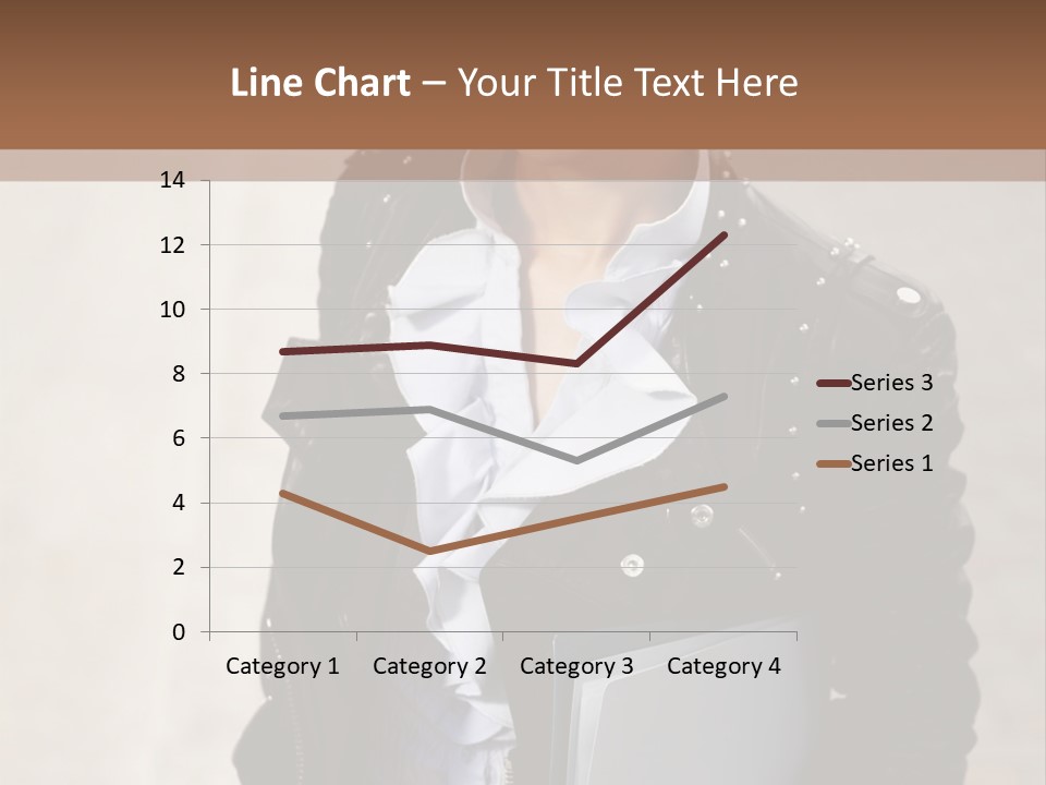 A Woman Is Holding A Folder And Smiling PowerPoint Template