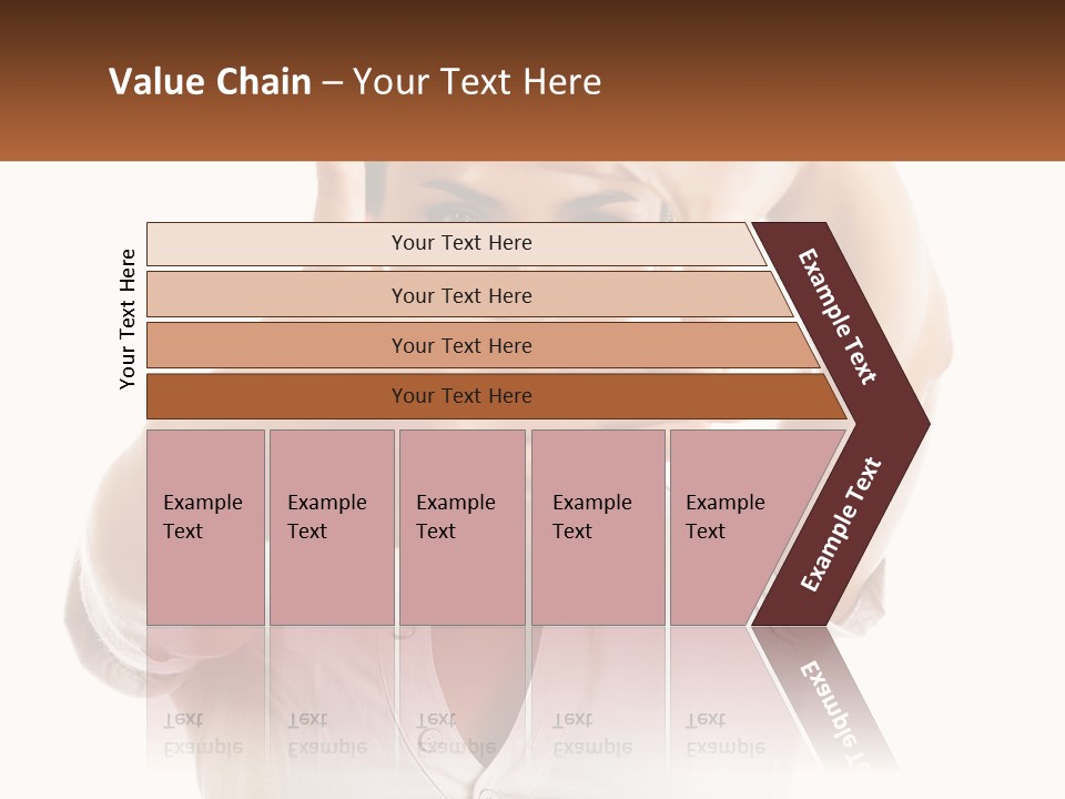 A Woman Holding Her Hands Up To Her Face PowerPoint Template