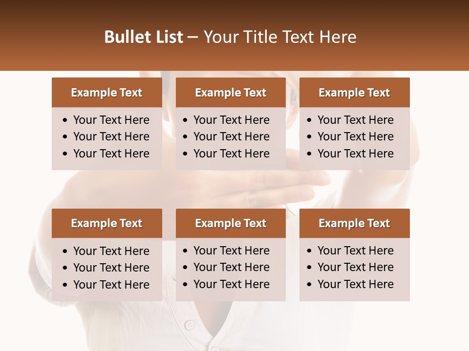 A Woman Holding Her Hands Up To Her Face PowerPoint Template