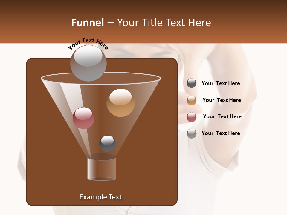 A Woman Holding Her Hands Up To Her Face PowerPoint Template