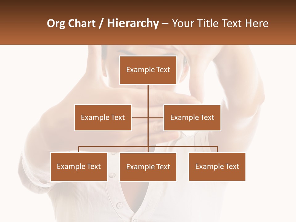 A Woman Holding Her Hands Up To Her Face PowerPoint Template