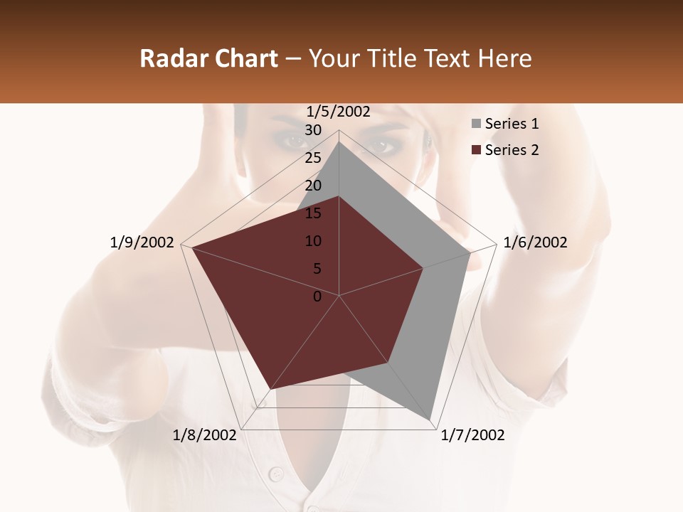 A Woman Holding Her Hands Up To Her Face PowerPoint Template