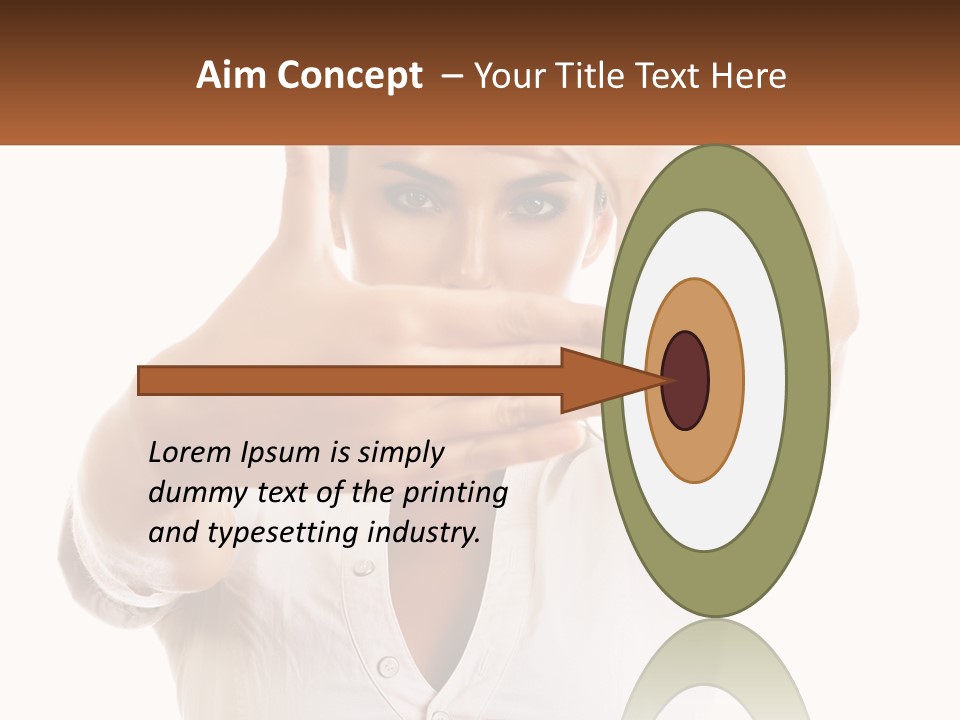 A Woman Holding Her Hands Up To Her Face PowerPoint Template