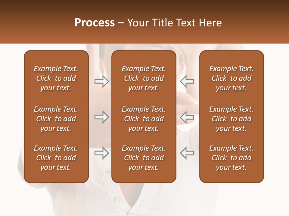 A Woman Holding Her Hands Up To Her Face PowerPoint Template