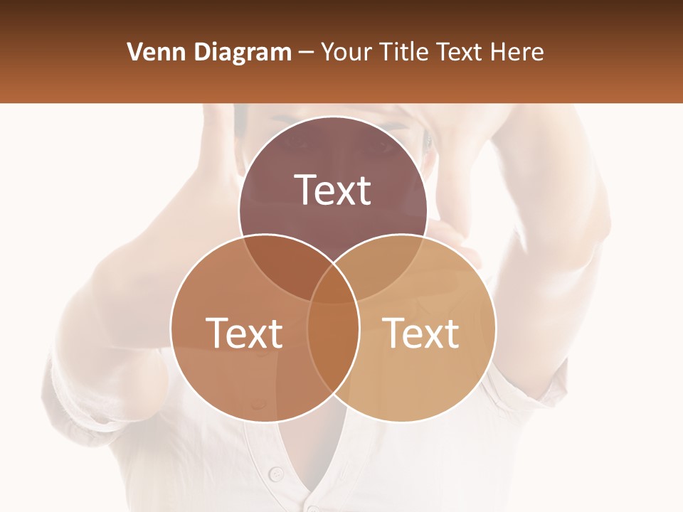 A Woman Holding Her Hands Up To Her Face PowerPoint Template