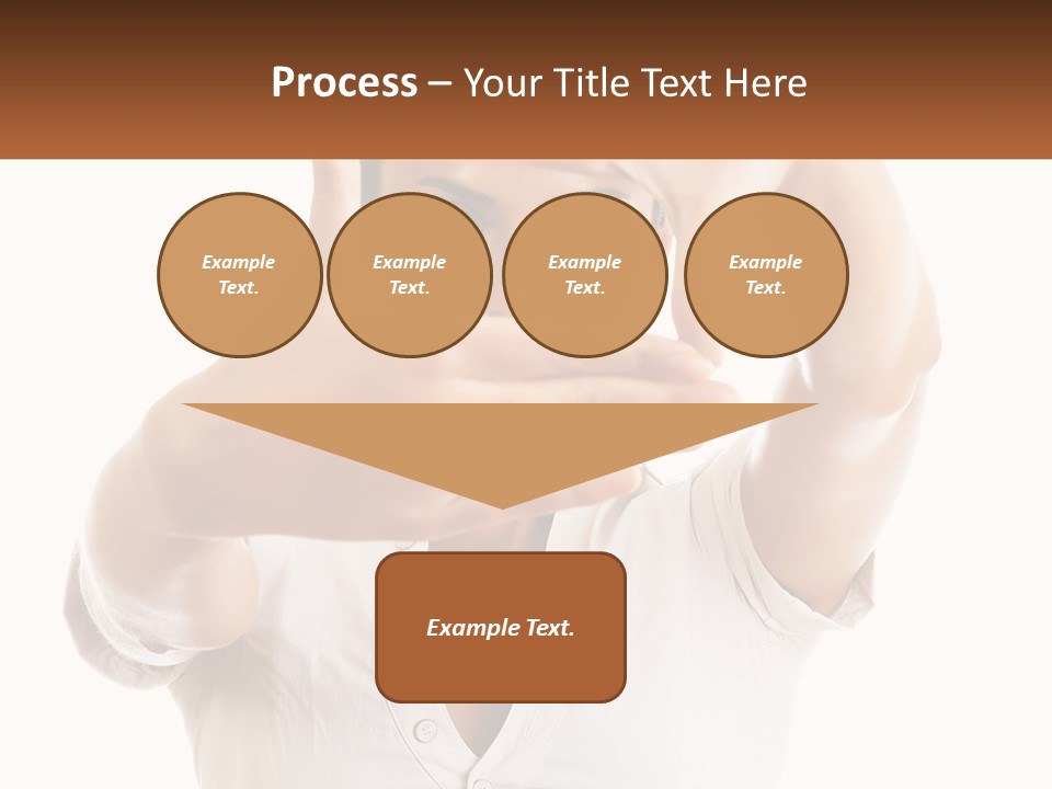 A Woman Holding Her Hands Up To Her Face PowerPoint Template