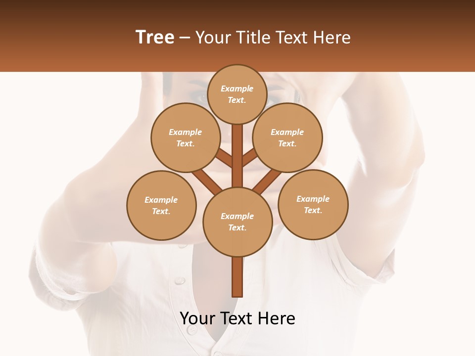 A Woman Holding Her Hands Up To Her Face PowerPoint Template