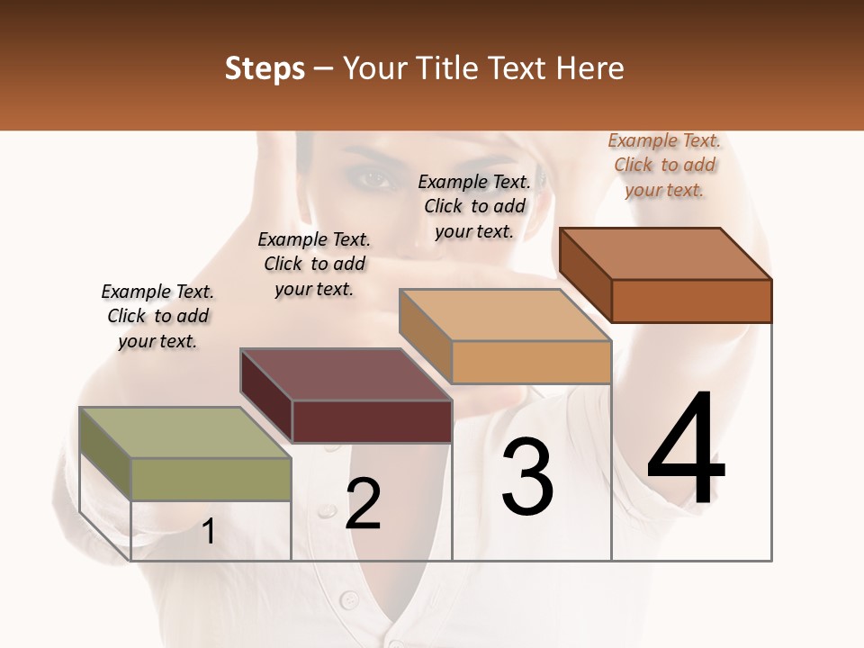 A Woman Holding Her Hands Up To Her Face PowerPoint Template