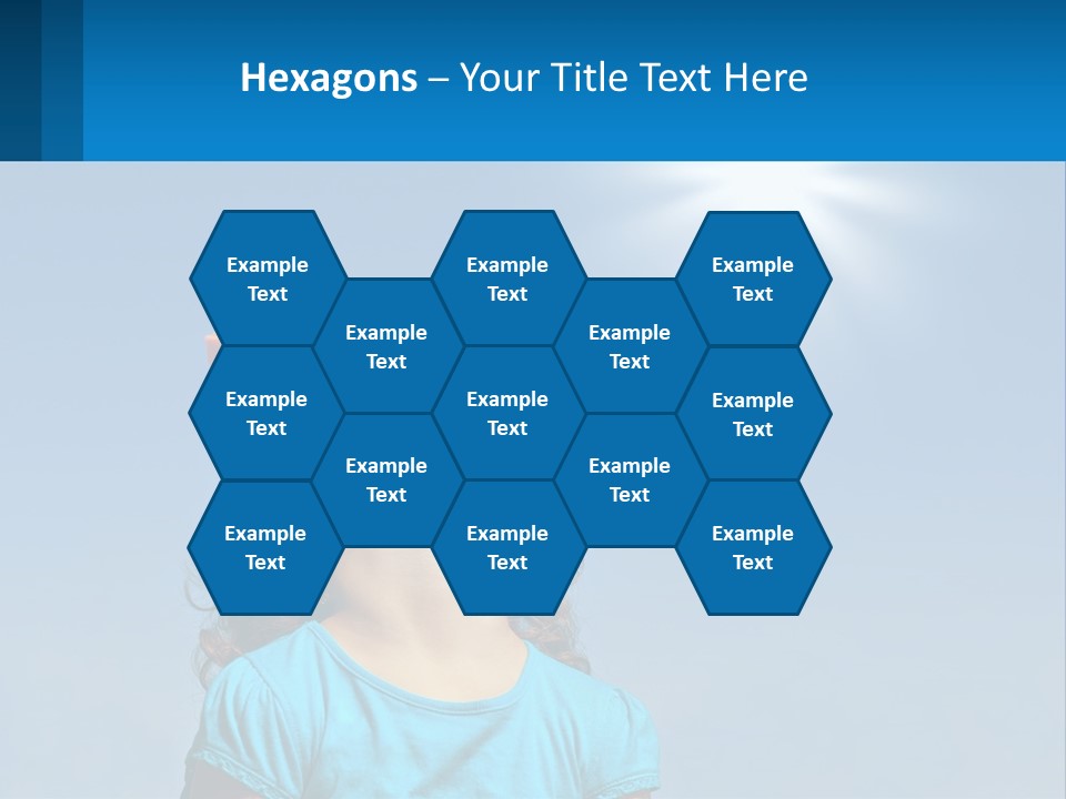 A Woman Wearing Sunglasses Is Looking Up At The Sun PowerPoint Template