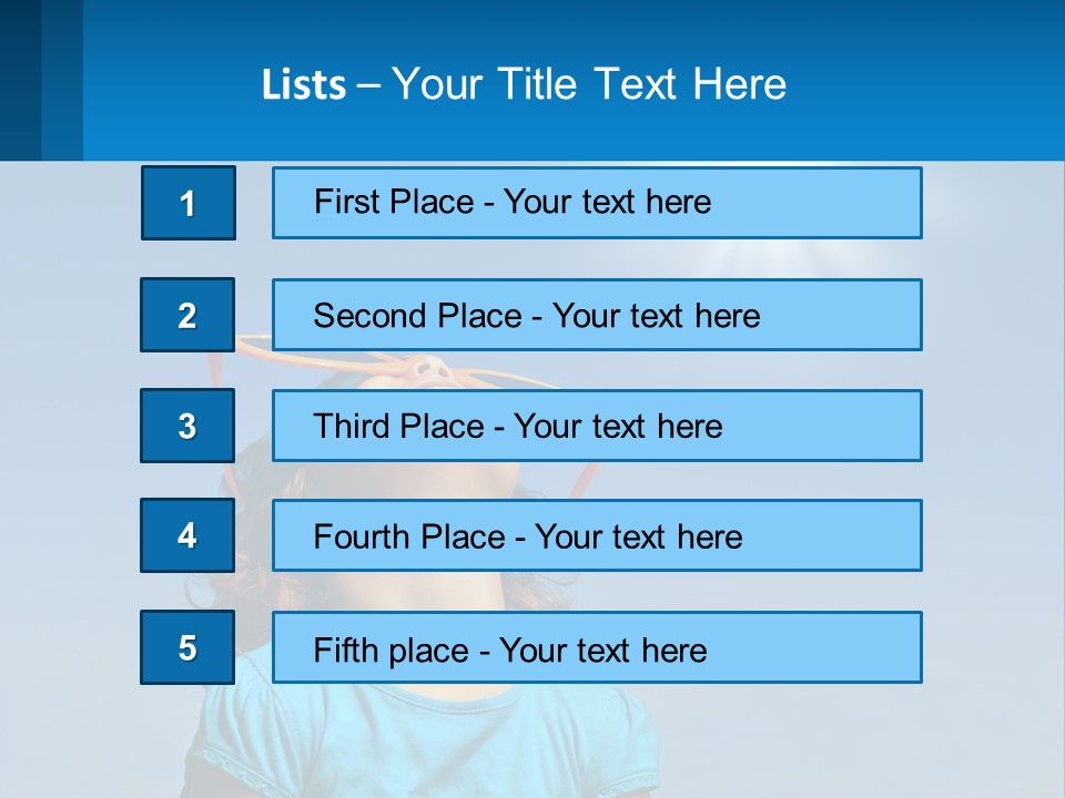 A Woman Wearing Sunglasses Is Looking Up At The Sun PowerPoint Template