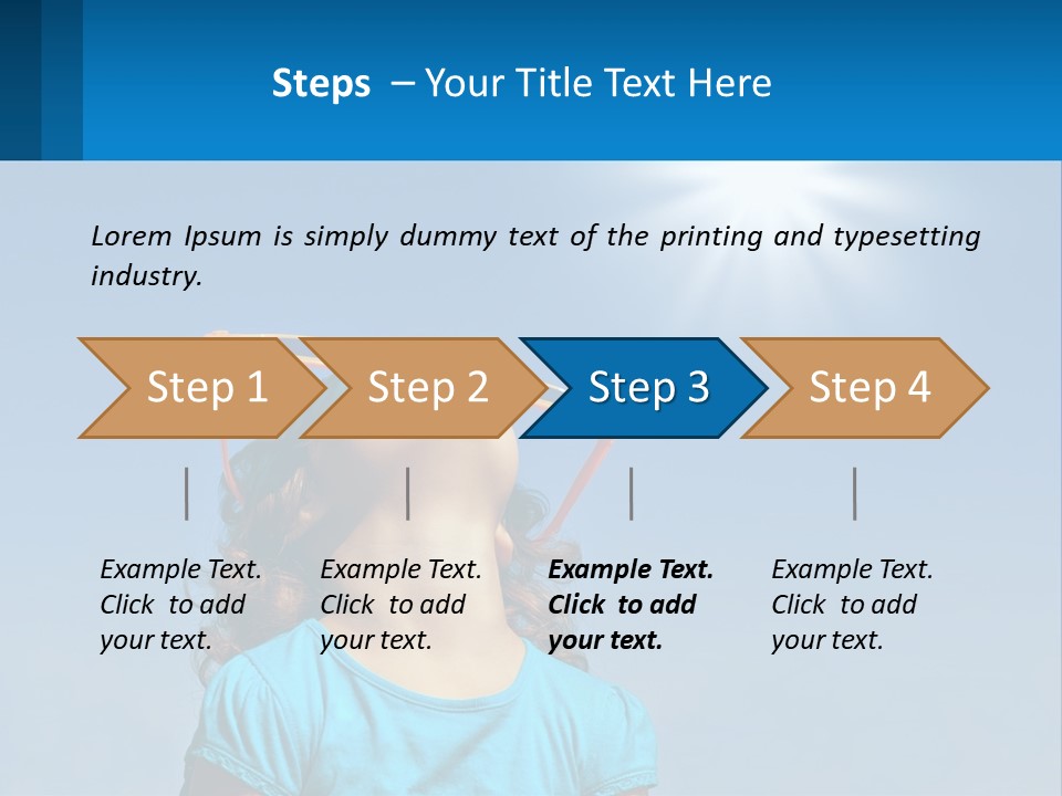 A Woman Wearing Sunglasses Is Looking Up At The Sun PowerPoint Template