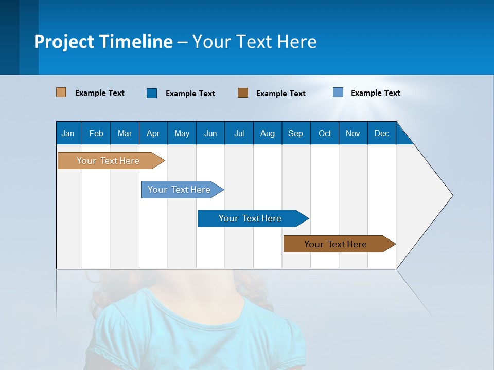 A Woman Wearing Sunglasses Is Looking Up At The Sun PowerPoint Template