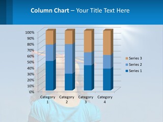 A Woman Wearing Sunglasses Is Looking Up At The Sun PowerPoint Template